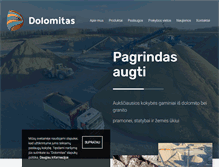 Tablet Screenshot of dolomitas.lt